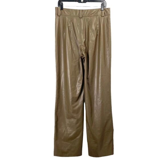 Zara Full Length Francoise Faux Leather Pants Sz L bloggers favorite‎ - Picture 11 of 12